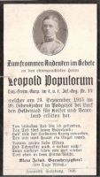 Sterbebild Popolorum Leopold,